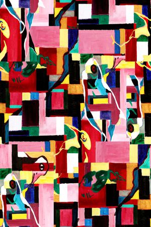 几何印花华亿平台图片