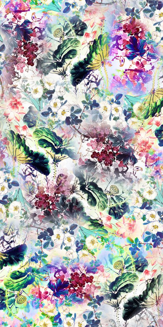 中国风印花华亿平台图片