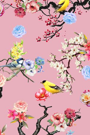 桃花印花华亿平台图片