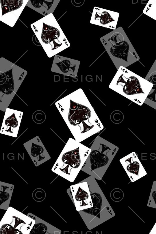 扑克牌印花华亿平台图片