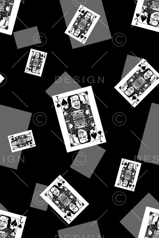 扑克牌印花华亿平台图片