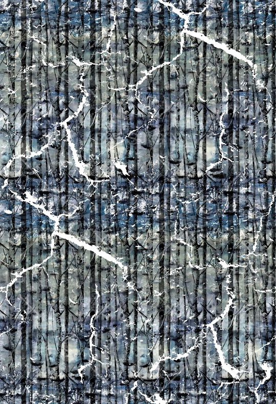 树枝纹理印花华亿平台图片