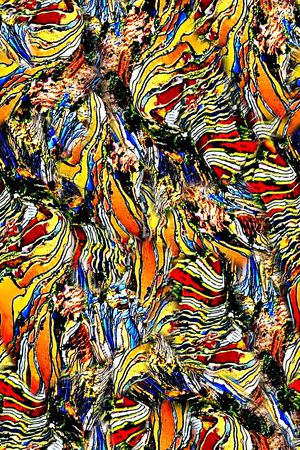 抽象手绘大头笔水彩画油画数码印花印花华亿平台图片