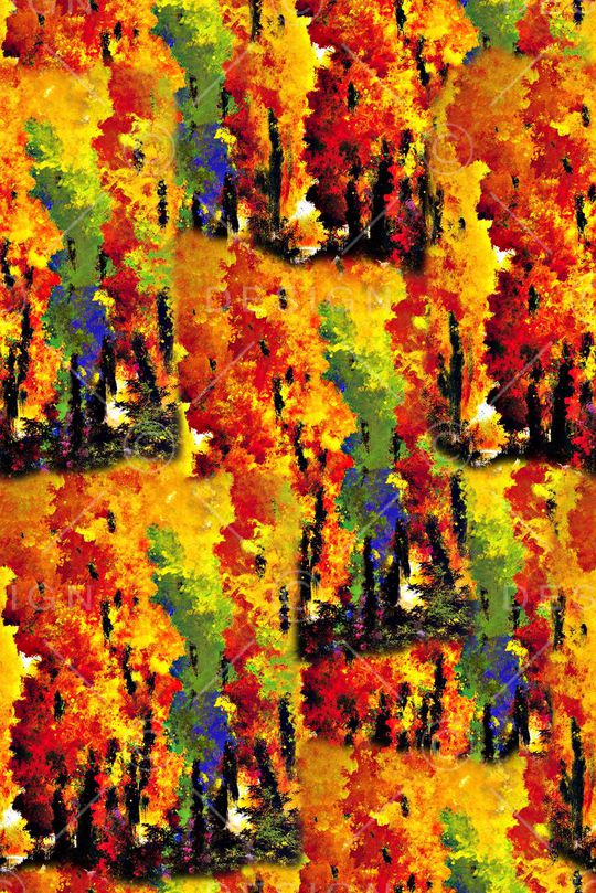 抽象手绘大头笔水彩画油画数码印花印花华亿平台图片