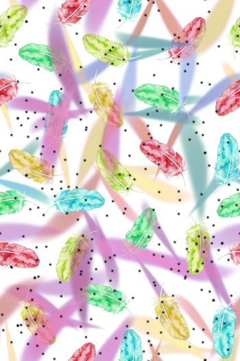 711039-雪花羽毛虚叶白