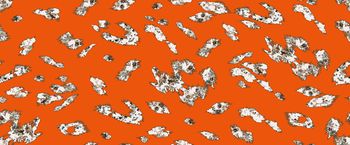 橙色印花华亿平台图片