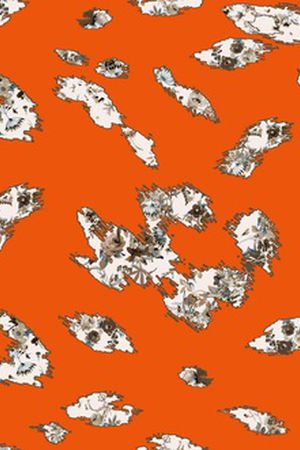 橙色印花华亿平台图片