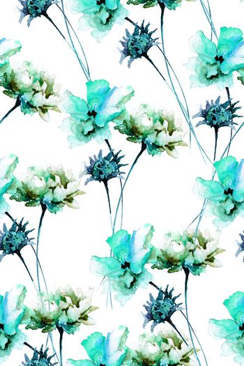 711089-清爽手绘抽象花卉2