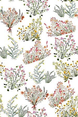 抽象花卉草木印花华亿平台图片