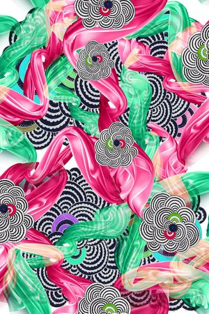 抽象印花华亿平台图片