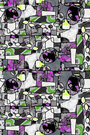 几何印花华亿平台图片