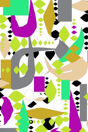 几何印花华亿平台图片