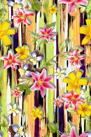 康乃馨印花华亿平台图片