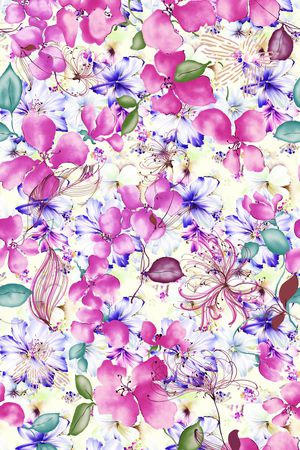 乱花印花华亿平台图片