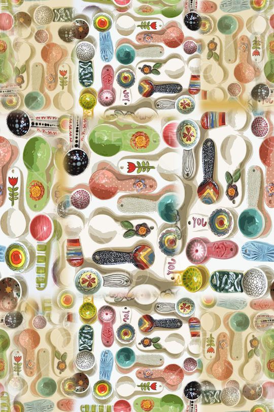 勺子组合印花华亿平台图片