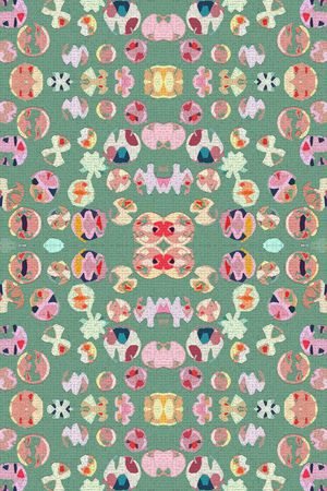 圆圈组合印花华亿平台图片