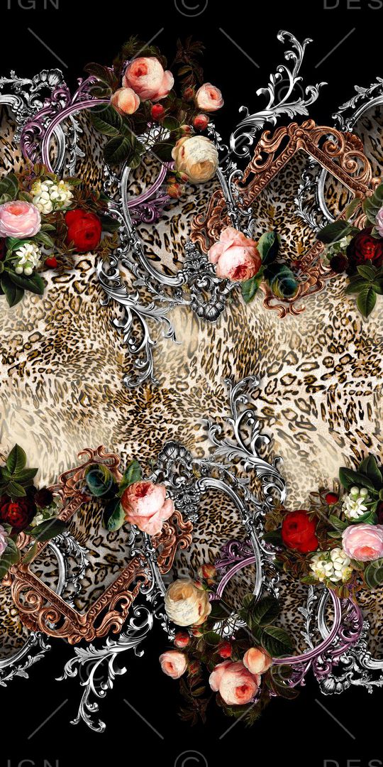 豹纹印花华亿平台图片