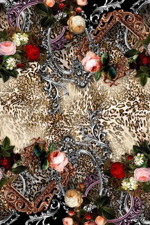 豹纹印花华亿平台图片