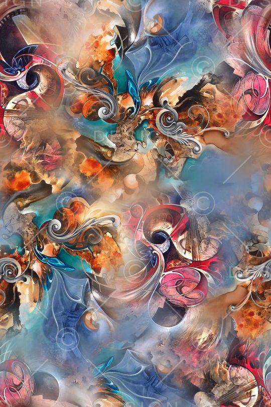 抽象印花华亿平台图片