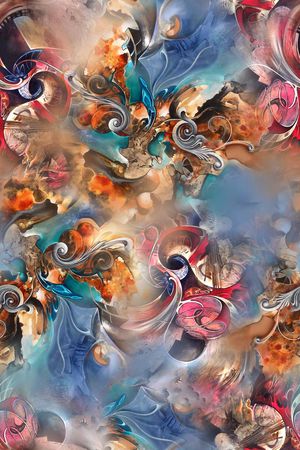 抽象印花华亿平台图片