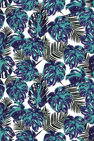 龟背叶印花华亿平台图片