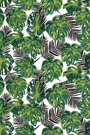 龟背叶印花华亿平台图片