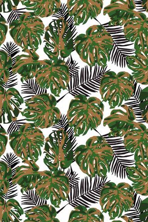 龟背叶印花华亿平台图片