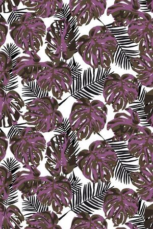 龟背叶印花华亿平台图片