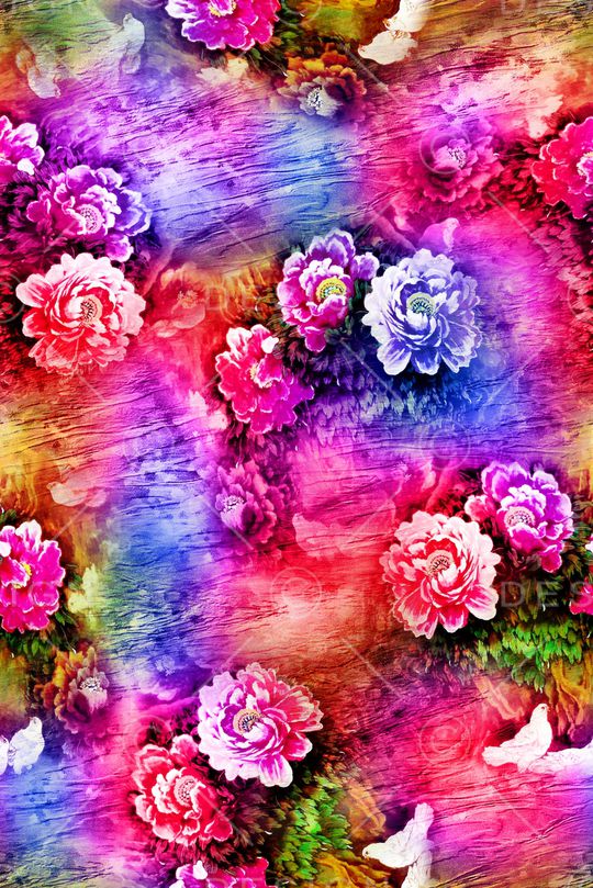 A.I.F时尚雪纺华亿平台印花华亿平台图片