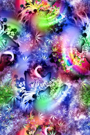 A.I.F时尚雪纺华亿平台印花华亿平台图片