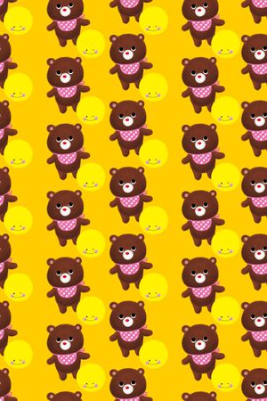 小熊印花华亿平台图片