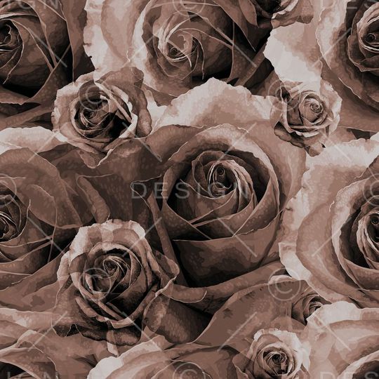 水彩花卉印花华亿平台图片