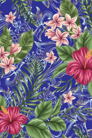 tropical印花华亿平台图片