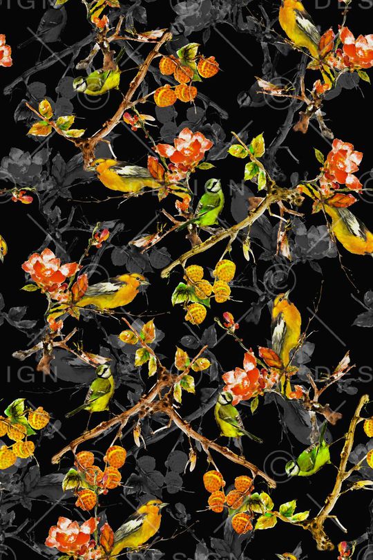 鸟印花华亿平台图片