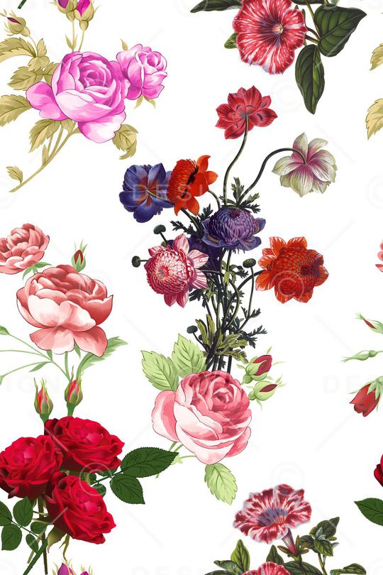 玫瑰印花华亿平台图片