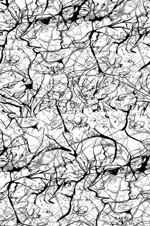 抽象纹理印花华亿平台图片