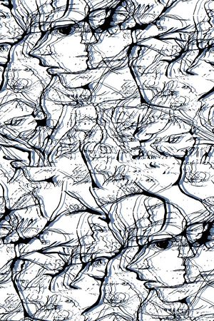 抽象纹理印花华亿平台图片