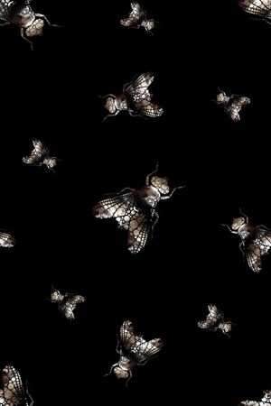 蜜蜂印花华亿平台图片