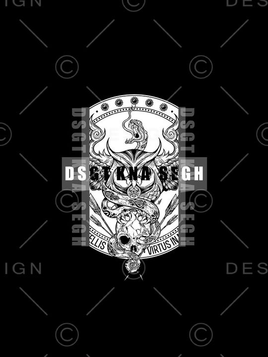 抽象骷髅头印花华亿平台图片