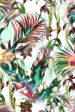 花卉印花华亿平台图片