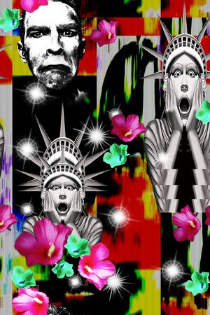 女神像印花华亿平台图片