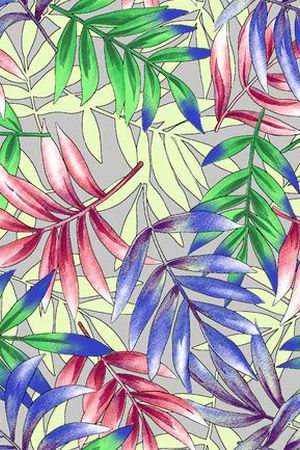 热带风情印花华亿平台图片