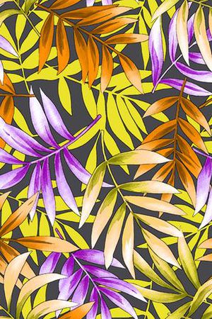 热带风情印花华亿平台图片