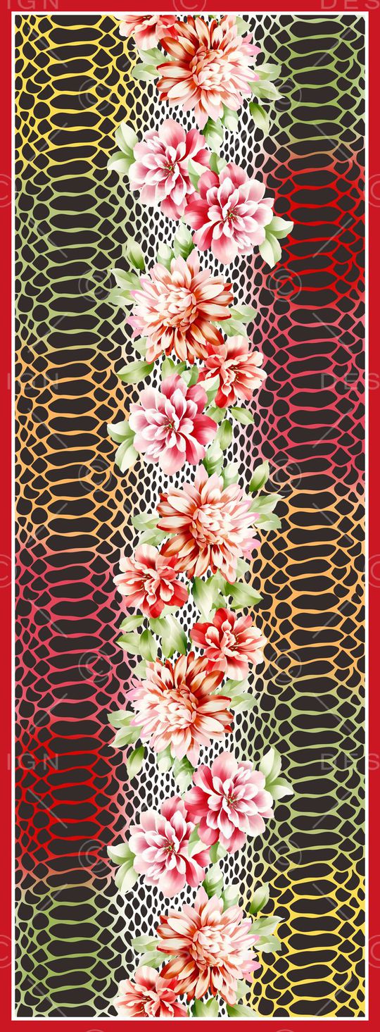 丝巾长巾印花华亿平台图片