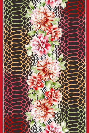 丝巾长巾印花华亿平台图片