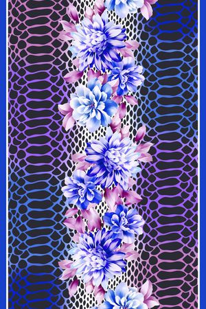 丝巾长巾印花华亿平台图片