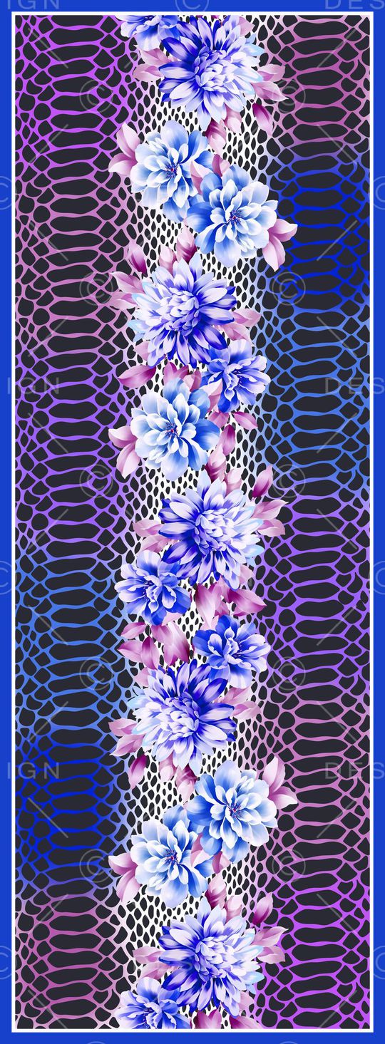 丝巾长巾印花华亿平台图片