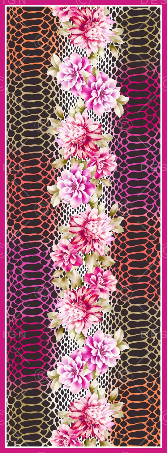 丝巾长巾印花华亿平台图片