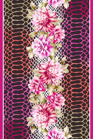 丝巾长巾印花华亿平台图片