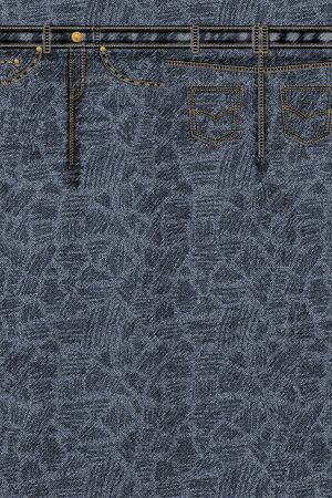 牛仔纹印花华亿平台图片